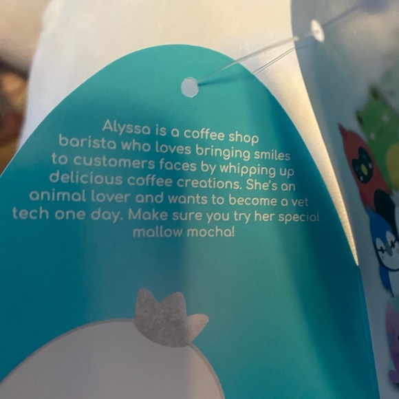 NWT 12” Squishmallows Alyssa the Swan - Picture 5 of 5